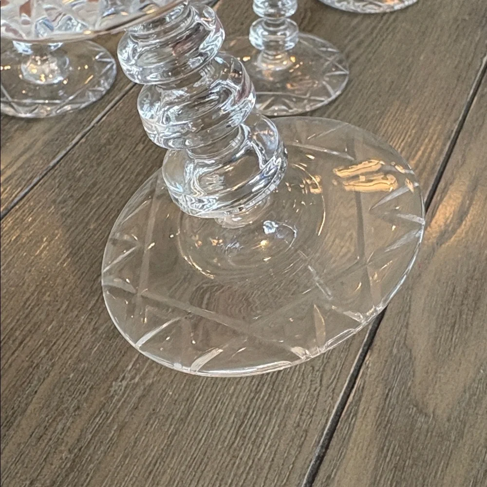 Vintage Rock Sharpe Westminster Wine Goblets 6.25